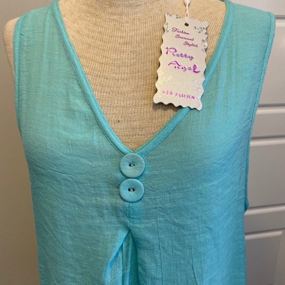 Sleeveless Top Summer Angel Top Gauzy Tunic - Picture 2 of 8